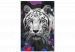 Obraz do malowania po numerach Biały tygrys bengalski 142767 additionalThumb 5