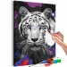 Obraz do malowania po numerach Biały tygrys bengalski 142767 additionalThumb 4