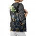 Totebag Geometry and leaves - composition in shades of blue and gold 147467 additionalThumb 3