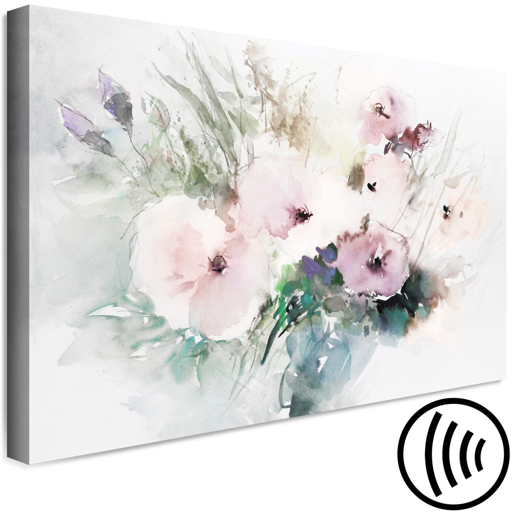 Obraz Bukiet Kwiatów - Malowana Akwarelą Kompozycja Florystyczna