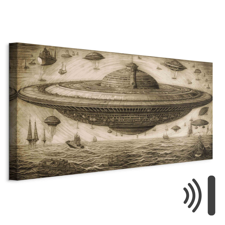 Konst UFO Ship - A Sketch Inspired by the Style of Leonardo Da Vinci 151067 additionalImage 8