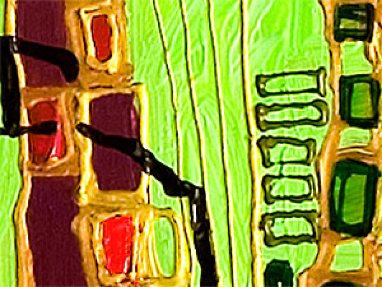 Quadro moderno Mosaico verde 47467 additionalImage 2
