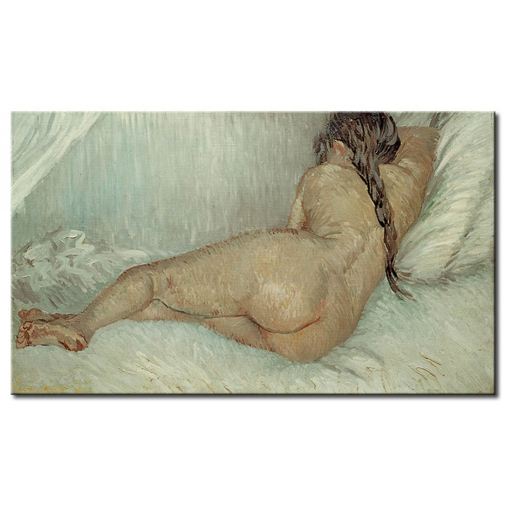 Canvastavla Reclining Nude, Back View