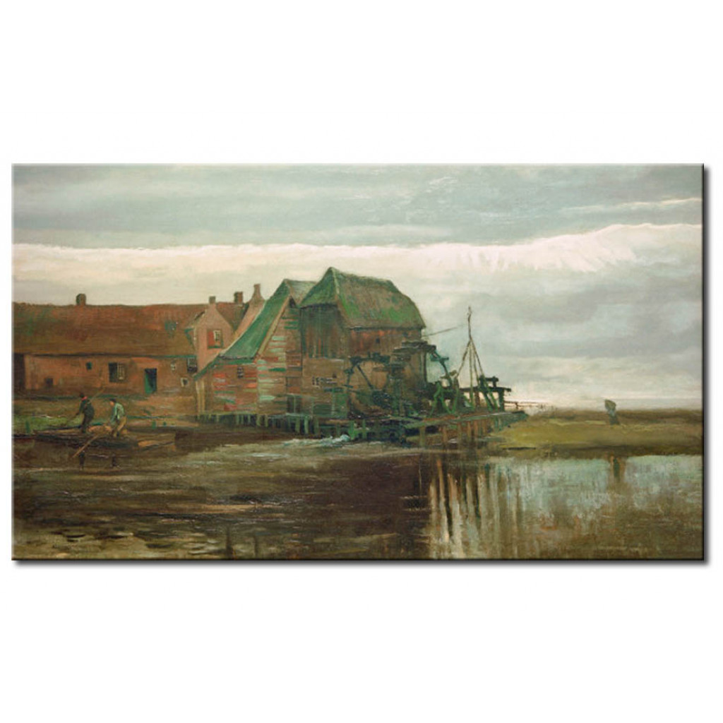 Schilderij  Vincent Van Gogh: Watermill At Gennep