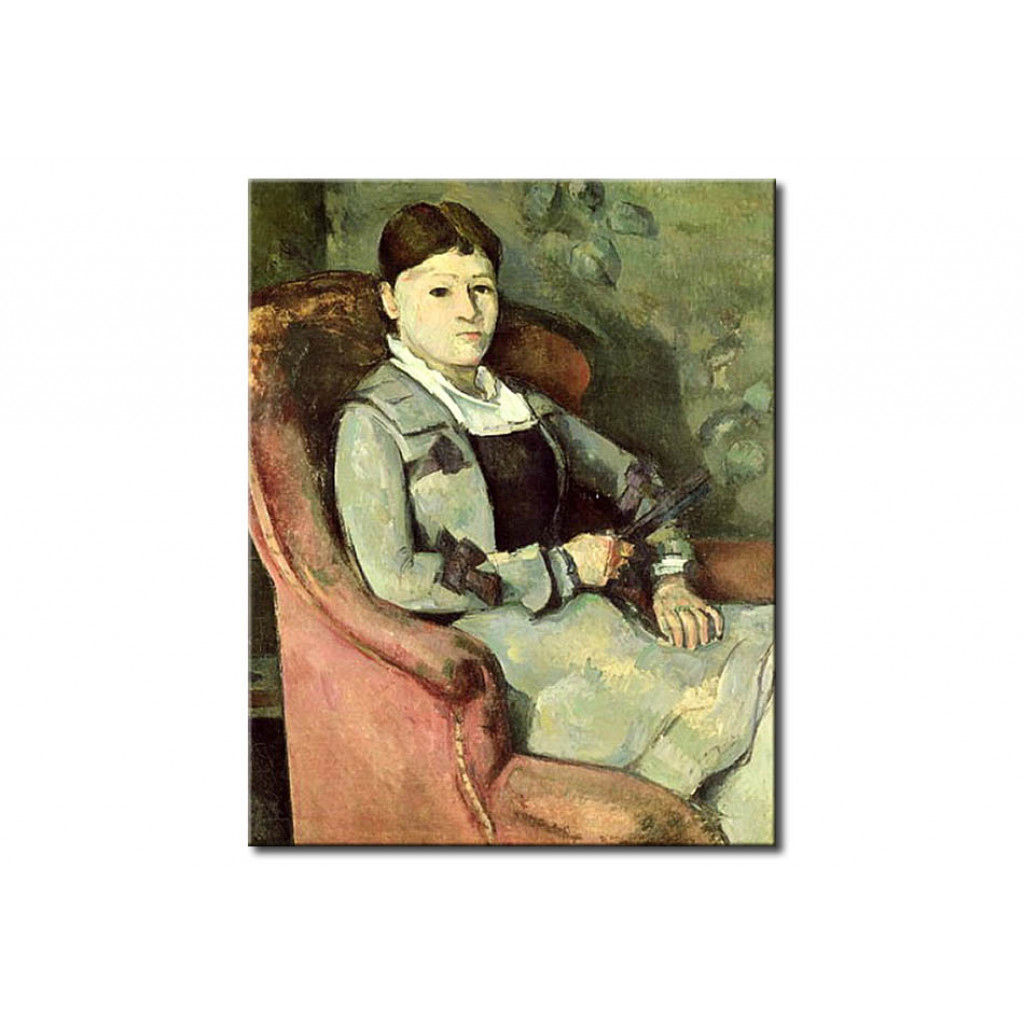 Schilderij  Paul Cézanne: The Artist's Wife In An Armchair