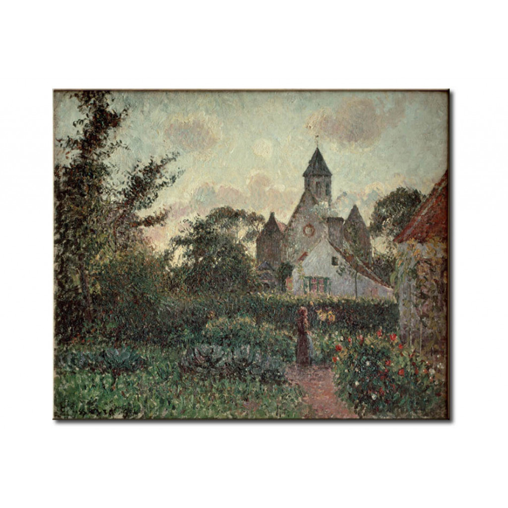 Schilderij  Camille Pissarro: The Church In Knocke (Belgium)