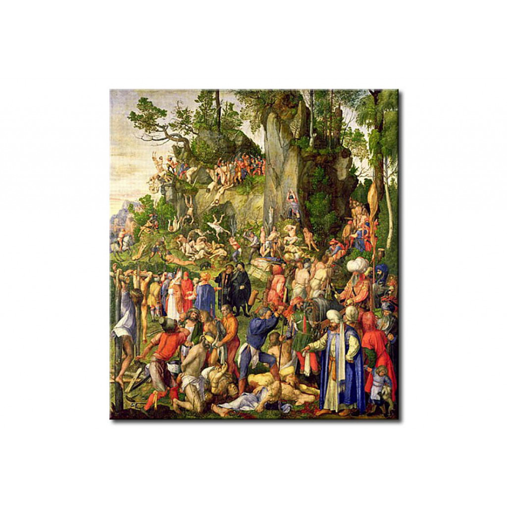 Schilderij  Albrecht Dürer: Martyrdom Of The Ten Thousand