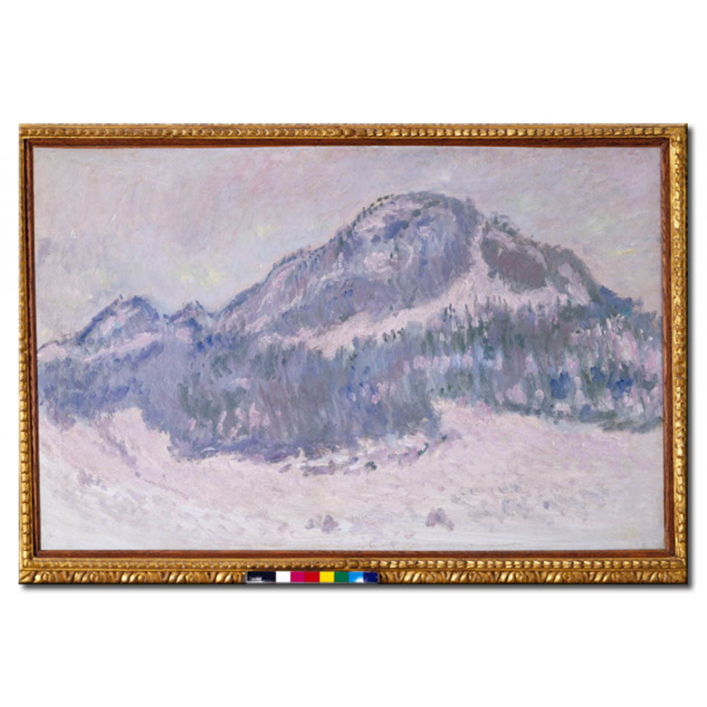 Schilderij  Claude Monet: Le Mont Kolsaas En Norvège (Mont Kolsaas, Reflets Roses)