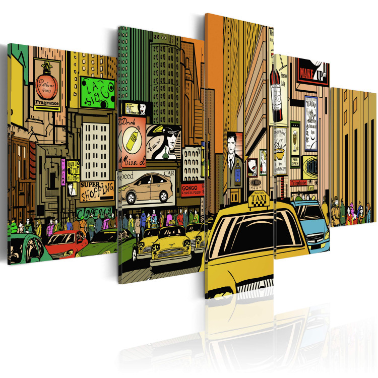 Wandbild Straßen von NYC im Comic 55567 additionalImage 2