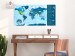 Carte du monde grattable Carte bleue - poster (version allemande) 106877 additionalThumb 2