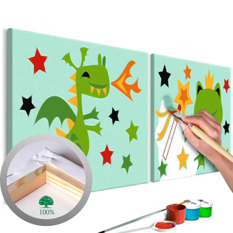 Painting Kit for Children Frog & Dragon 107277