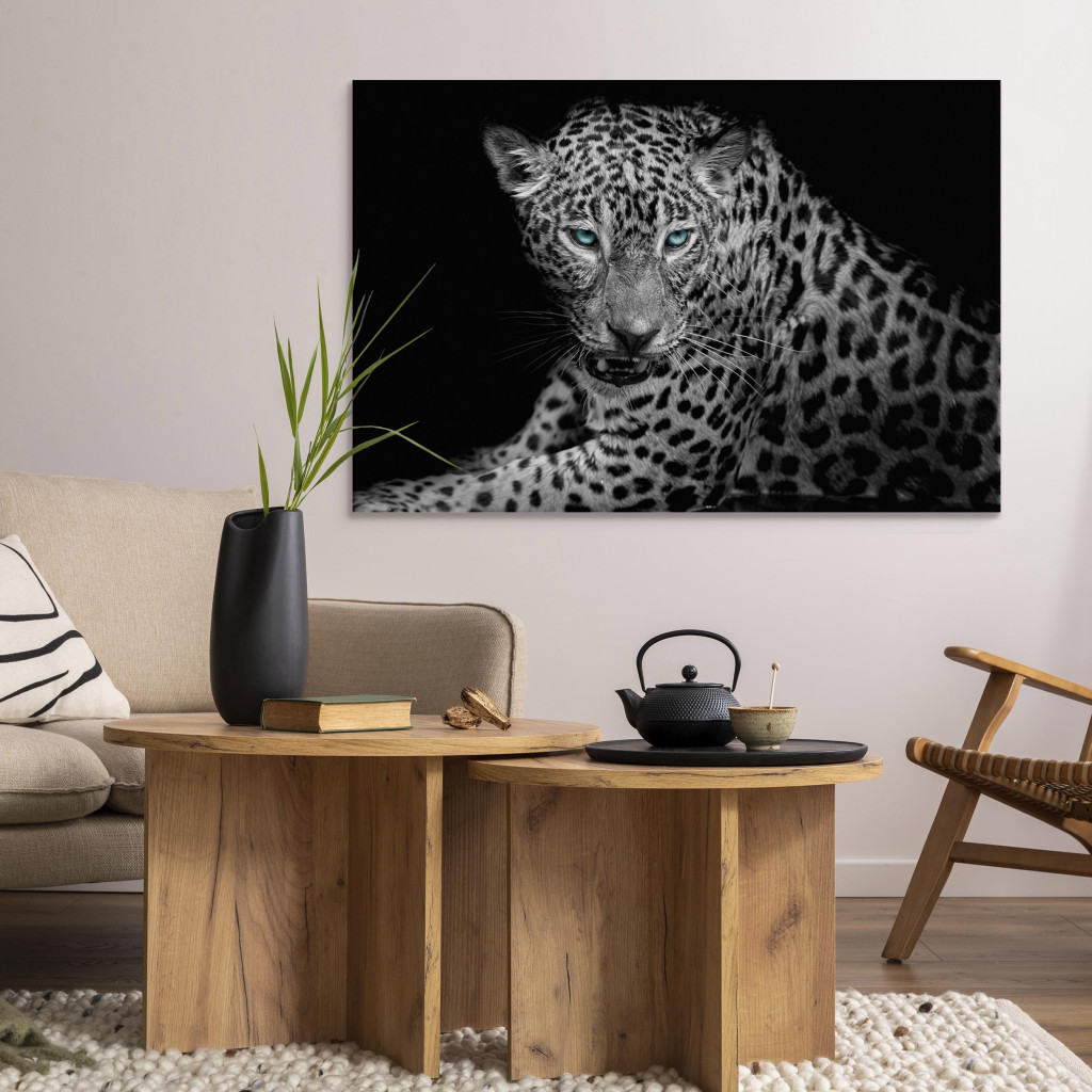 Målning Leopard Portrait (1 Part) Wide
