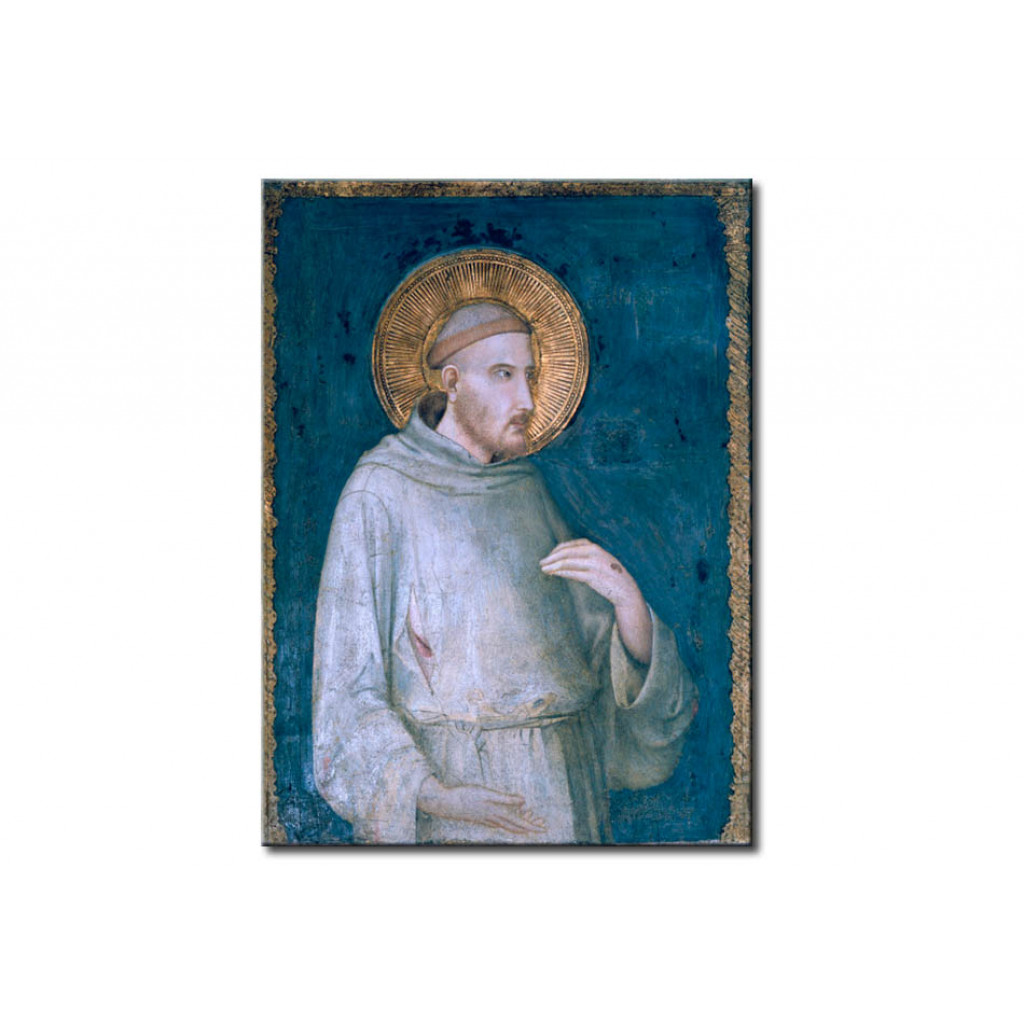 Schilderij  Simone Martini: St. Francis, St. Louis Of Toulouse, St. Elisabeth, St. Clare And St. Louis Of France