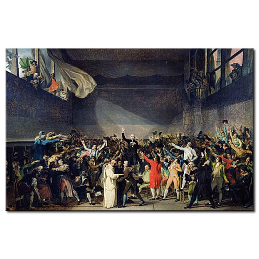 Schilderij  Jacques-Louis David: The Tennis Court Oath