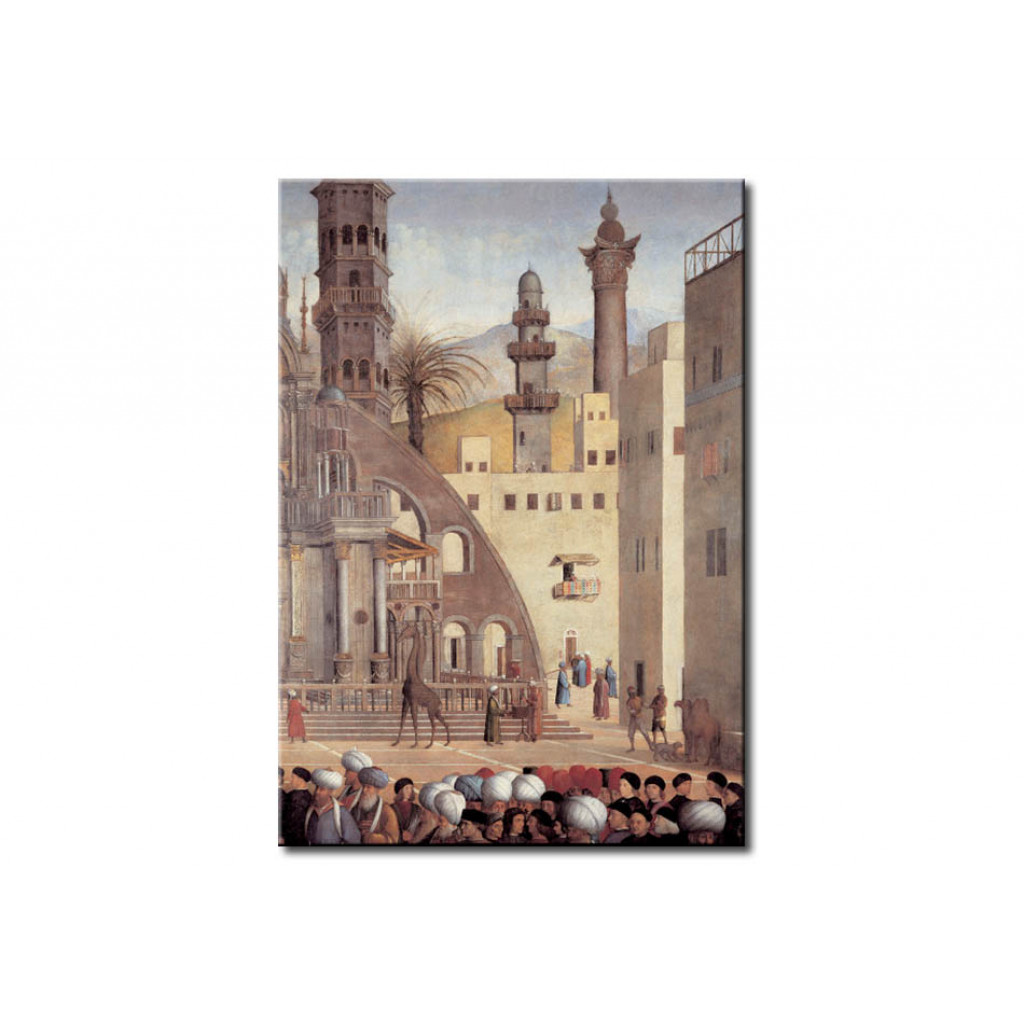 Schilderij  Gentile Bellini: The Sermon Of Mark The Evangelist In Alexandria