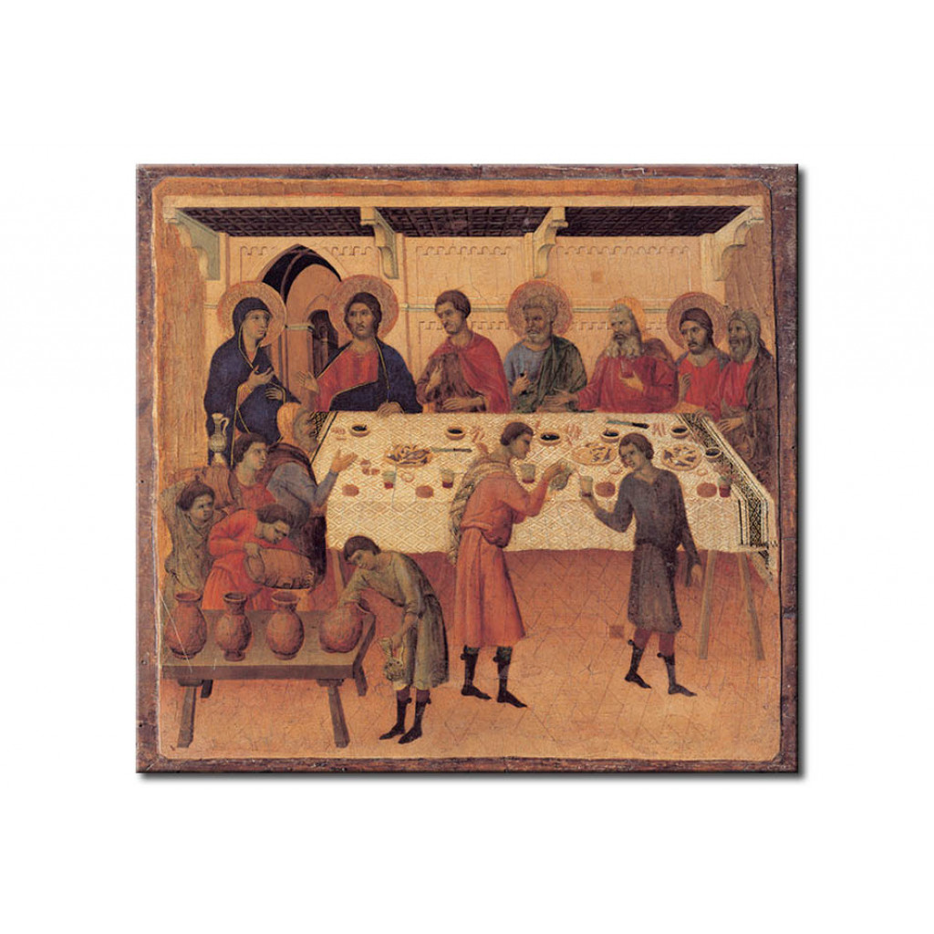 Schilderij  Duccio Di Buoninsegna: The Wedding At Cana