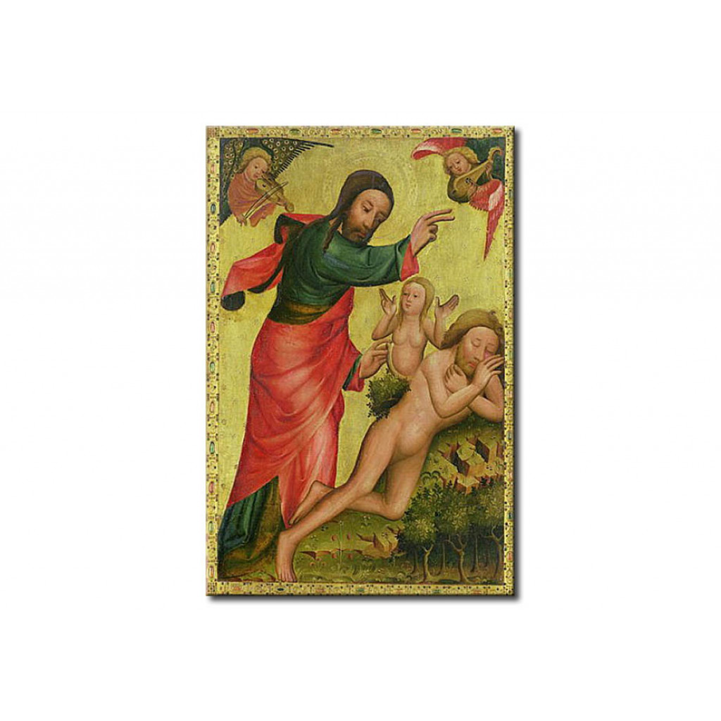 Reprodução Do Quadro Famoso The Creation Of Eve, A Panel From The Grabower Altar, The High Altar Of St. Petri In Hamburg (oil On Panel)