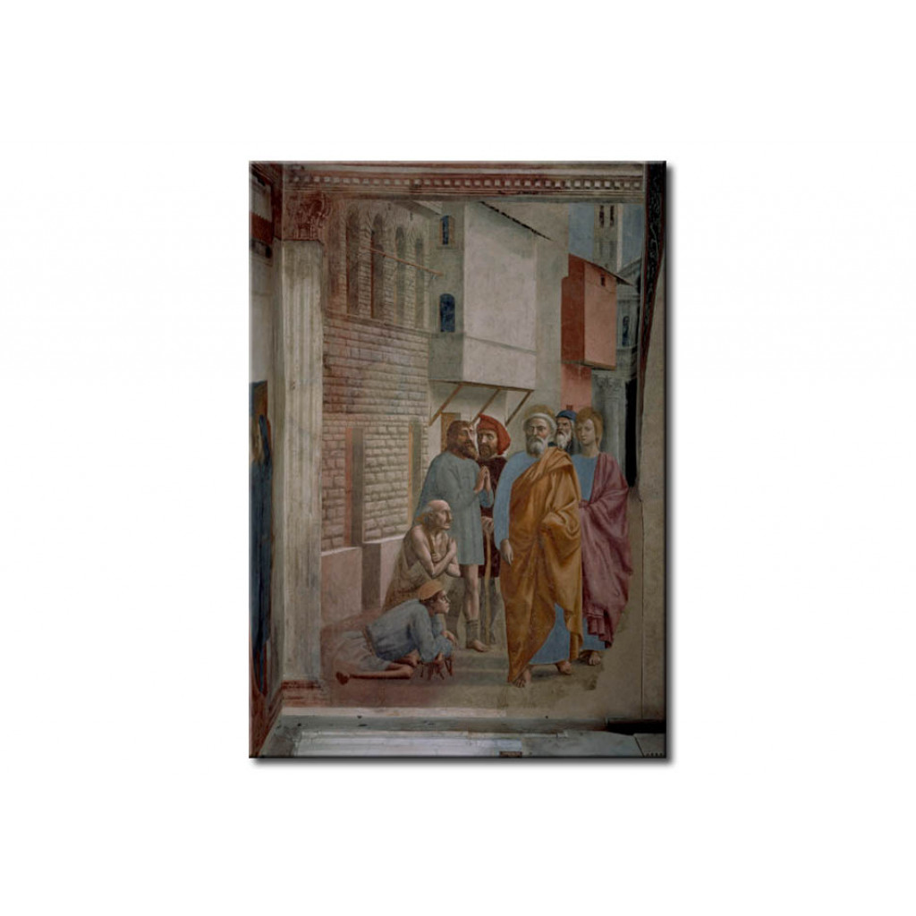 Schilderij  Masaccio: St.Peter Heals The Ill With His Shadow