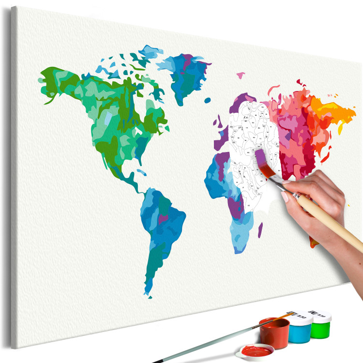 Tela da dipingere con numeri Colours of the World 127977 additionalImage 3