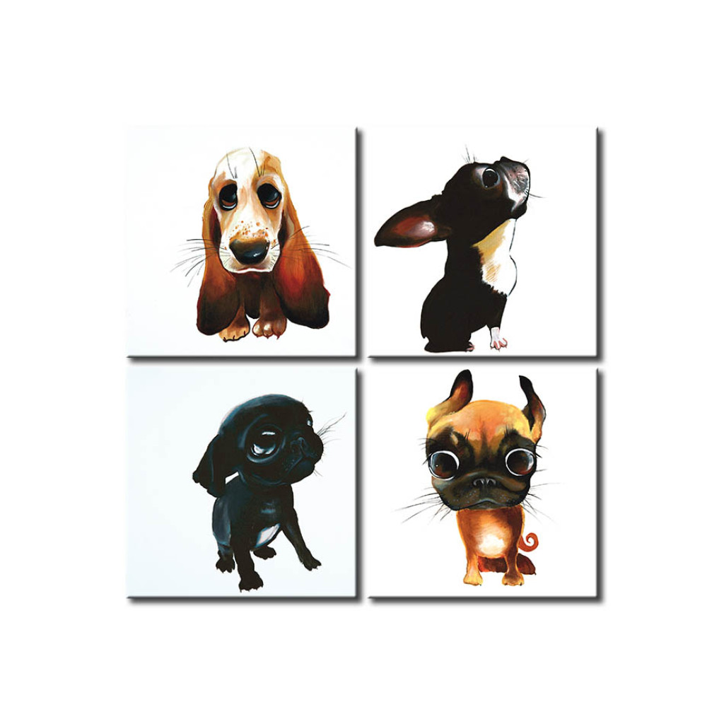 Schilderij  Voor Kinderen: Puppies