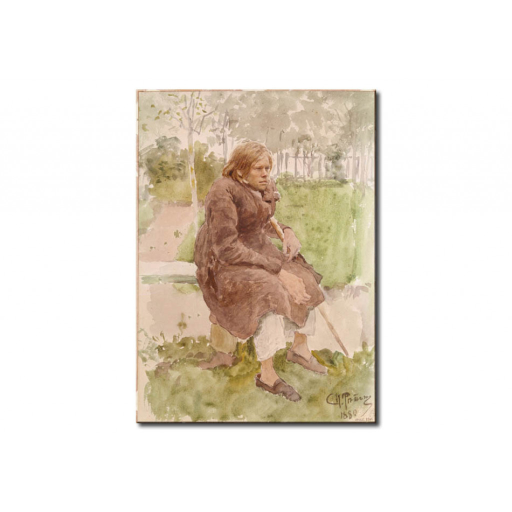 Schilderij  Ilja Repin: The Cripple