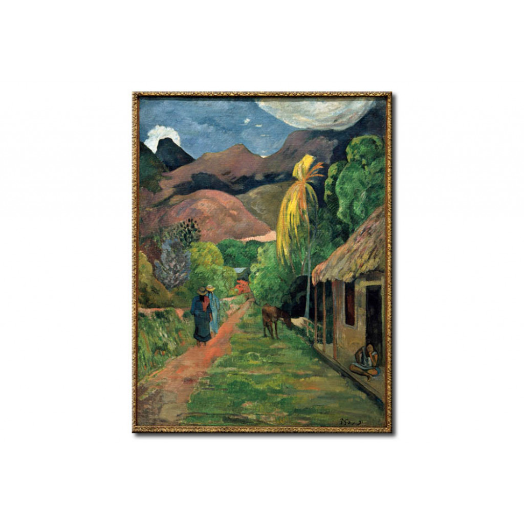 Schilderij  Paul Gauguin: Road Into The Mountains