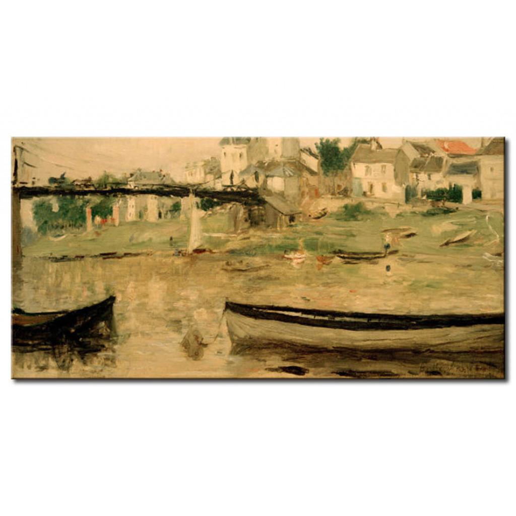 Schilderij  Berthe Morisot: Bateaux Sur La Seine