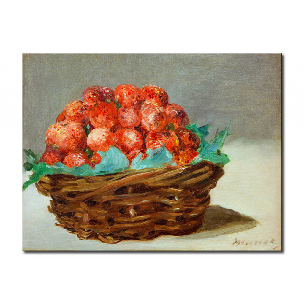Schilderij  Edouard Manet: Erdbeerkorb