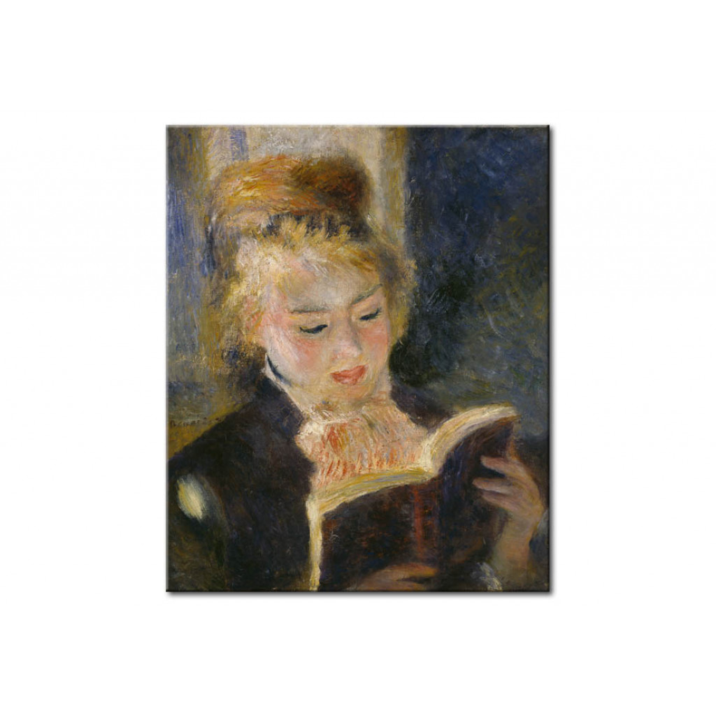 Schilderij  Pierre-Auguste Renoir: La Liseuse