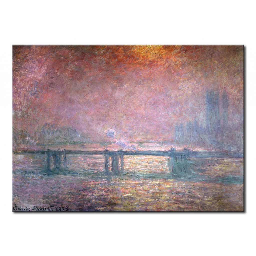 Schilderij  Claude Monet: The Thames At Charing Cross