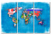 Wandbild Fahnen der Welt - Triptychon 55377