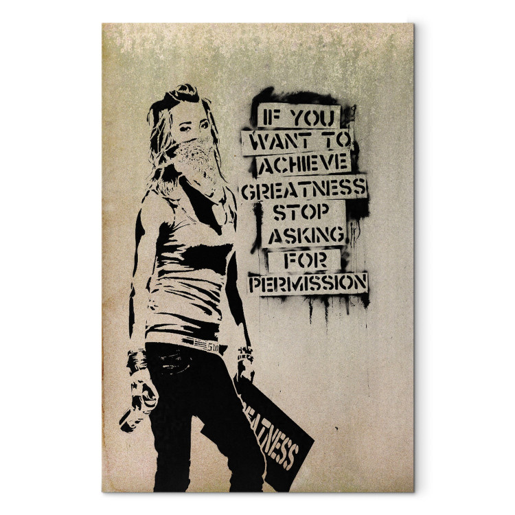 Obraz Graffiti Slogan by Banksy 72577