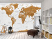 Photo Wallpaper World Map: White Oceans 94377