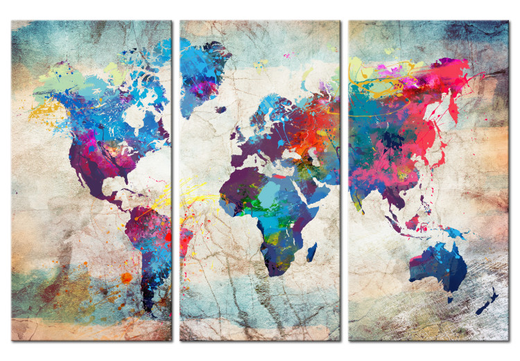 Acrylic Print World Maps: Modern Style [Glass] 97477 additionalImage 2
