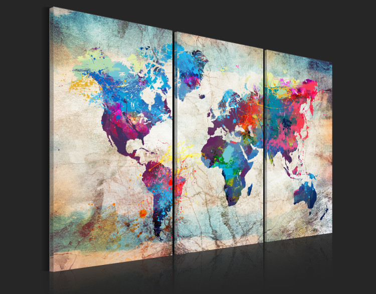 Acrylic Print World Maps: Modern Style [Glass] 97477 additionalImage 6