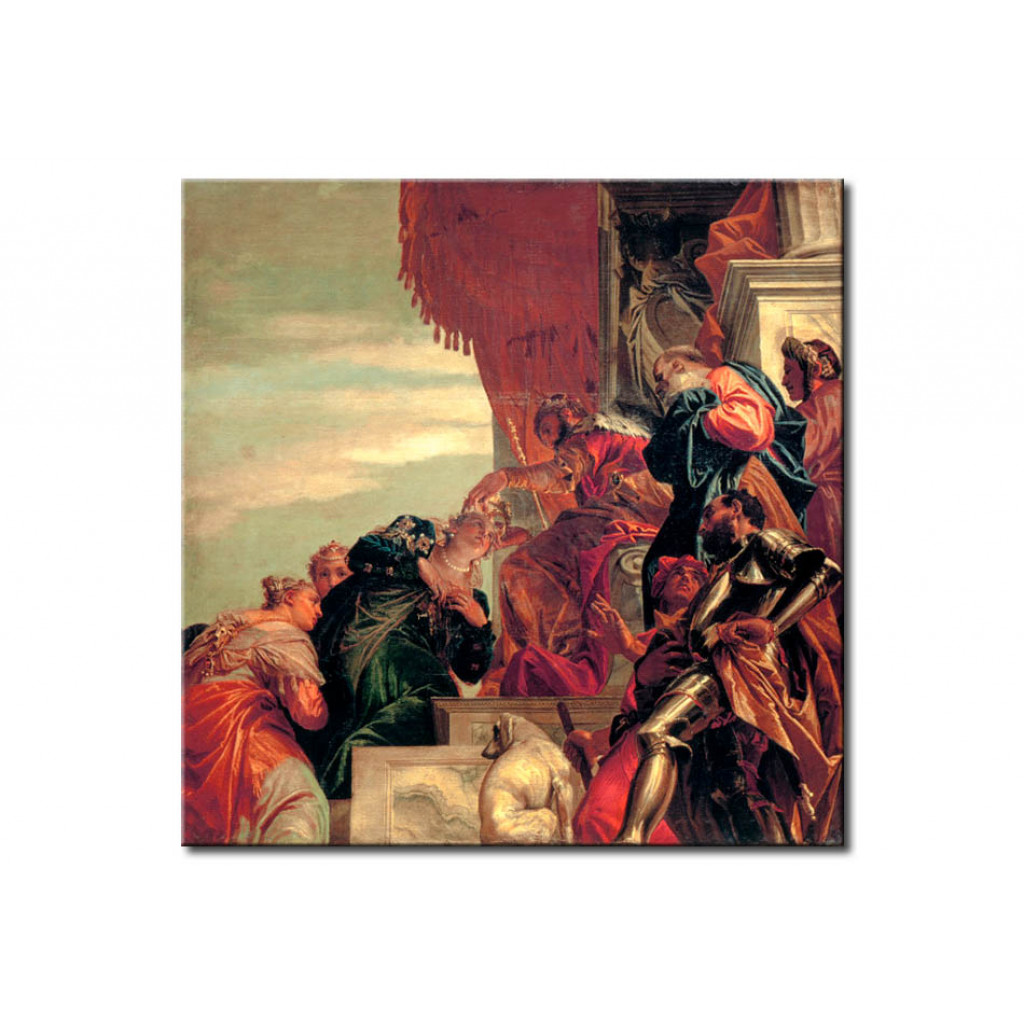 Schilderij  Paolo Veronese: The Coronation Of Esther By Ahasuerus