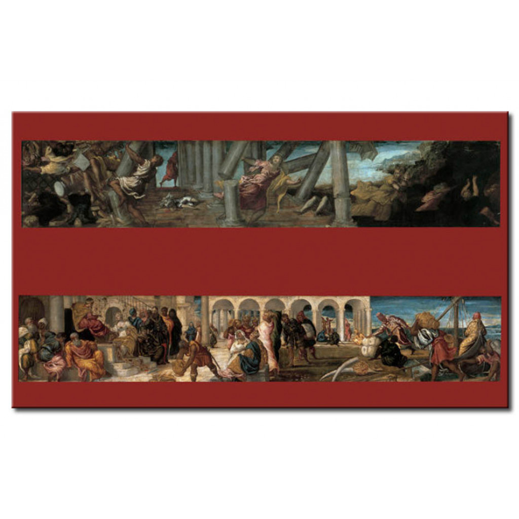 Schilderij  Tintoretto: Samson's Revenge On The Philistines
