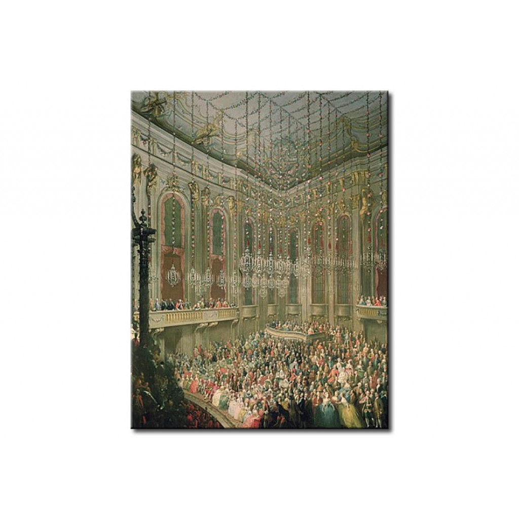 Schilderij  Martin Van Meytens: Concert In The Redoutensaal On The Occasion Of The Wedding Of Joseph II And Isabella Of Parma