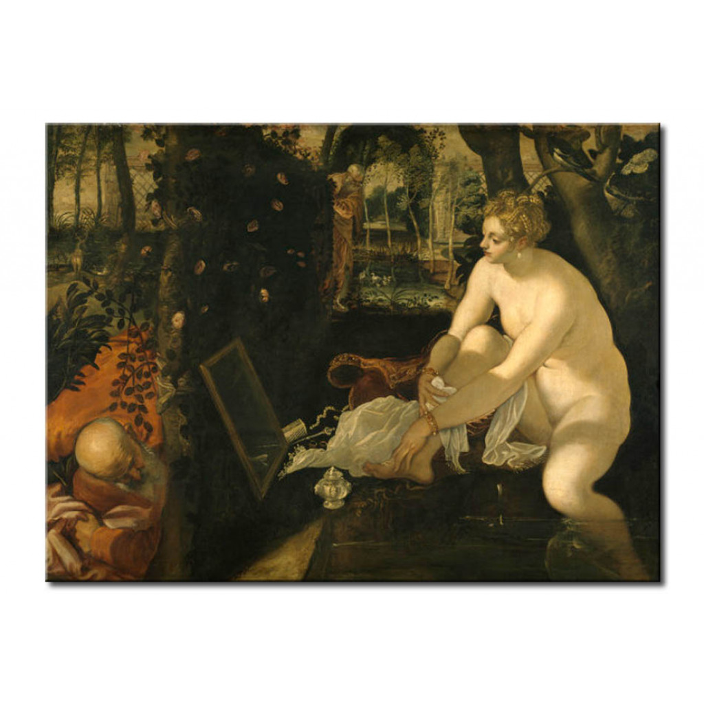 Schilderij  Tintoretto: Susanna And The Elders