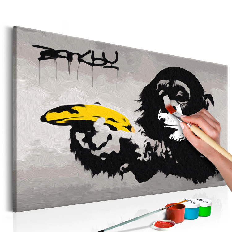 Obraz do malowania po numerach Małpa (Banksy Street Art Graffiti) 132487 additionalImage 3