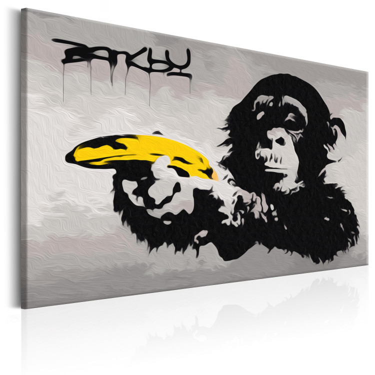 Obraz do malowania po numerach Małpa (Banksy Street Art Graffiti) 132487 additionalImage 5