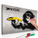 Obraz do malowania po numerach Małpa (Banksy Street Art Graffiti) 132487 additionalThumb 3