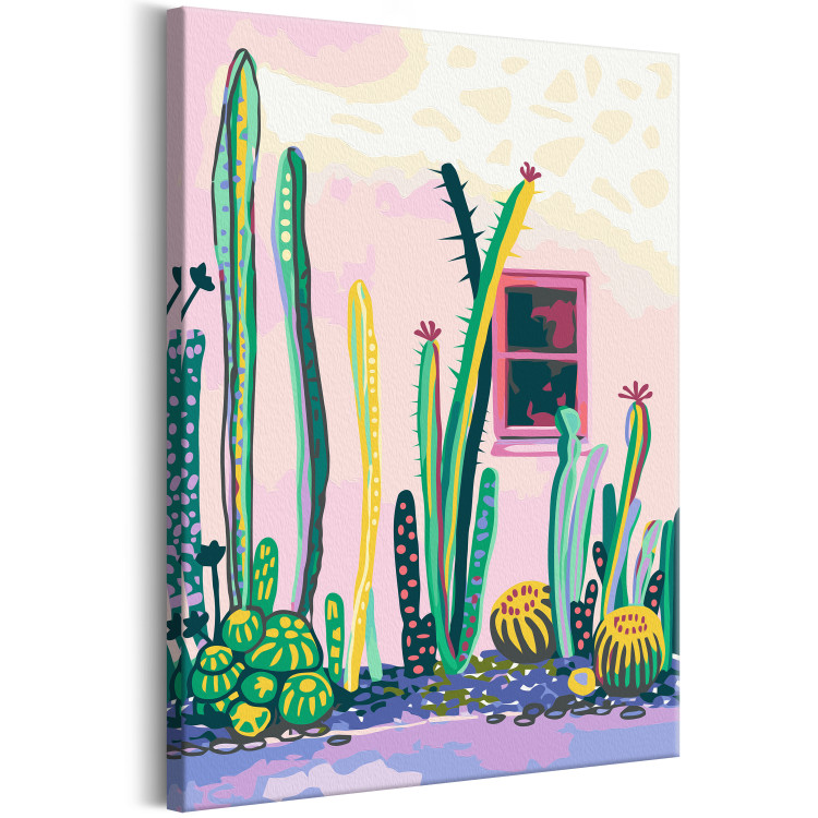 Obraz do malowania po numerach Wysokie kaktusy 136987 additionalImage 6