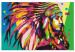 Obraz do malowania po numerach Przywódczyni plemienia - kolorowa indianka z przepięknym pióropuszem 149787 additionalThumb 4