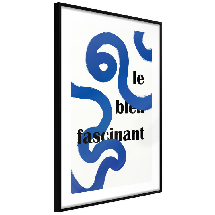 Wall Poster Fascinating Blue - Abstract Lines Intertwined With the Inscription 149887 additionalImage 5