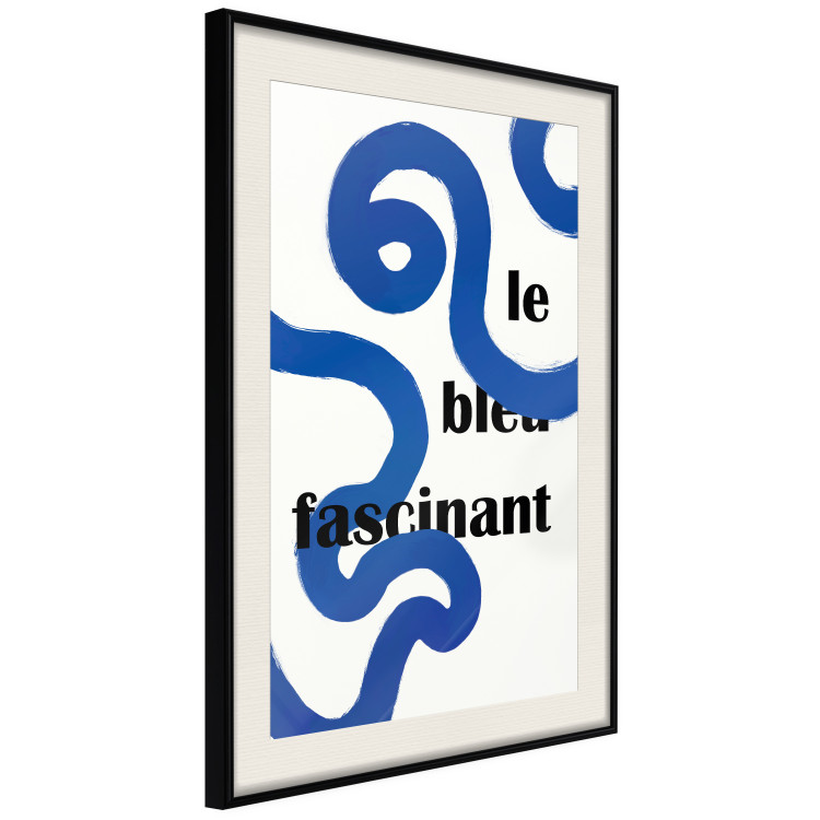 Cartel Fascinating Blue - Abstract Lines Intertwined With the Inscription 149887 additionalImage 10