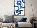 Cartel Fascinating Blue - Abstract Lines Intertwined With the Inscription 149887 additionalThumb 11