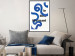 Wall Poster Fascinating Blue - Abstract Lines Intertwined With the Inscription 149887 additionalThumb 15