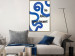 Wall Poster Fascinating Blue - Abstract Lines Intertwined With the Inscription 149887 additionalThumb 14
