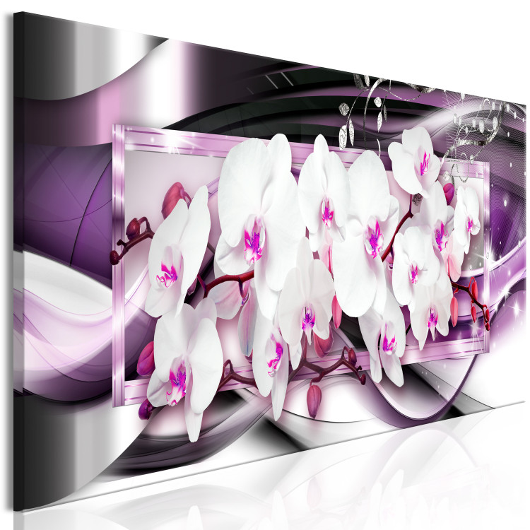 Canvastavla Purple Orchids (1 Part) Narrow 149987 additionalImage 2